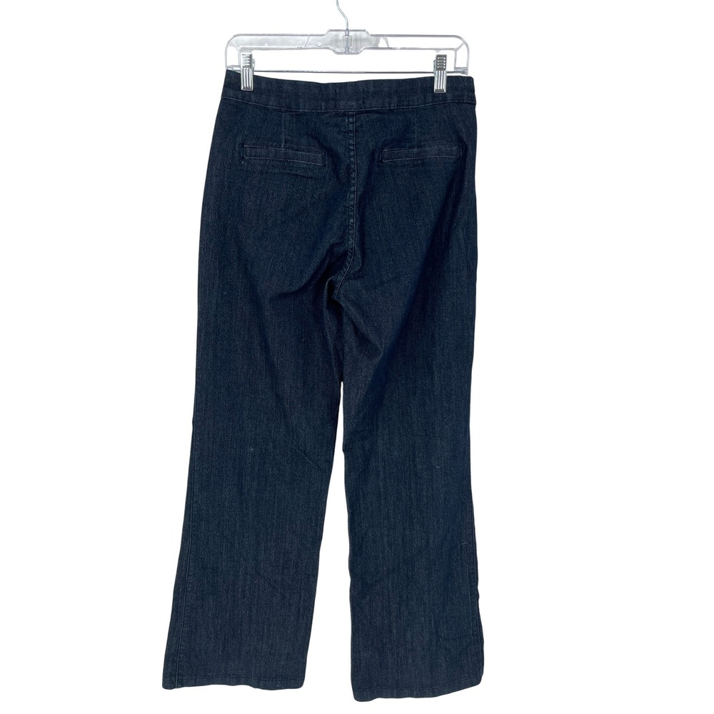 NYDJ Michelle Trouser Jeans 8 Dark Wash Flare Lift Tuck Office Teacher Nautical - Picture 3 of 9